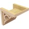 Ekena Millwork 12"W x 12"D x 12"H Wide Sheridan Rough Cedar Woodgrain TimberThane Corbel, Primed Tan CORUR12X12X12SHERCPR - alternate 2